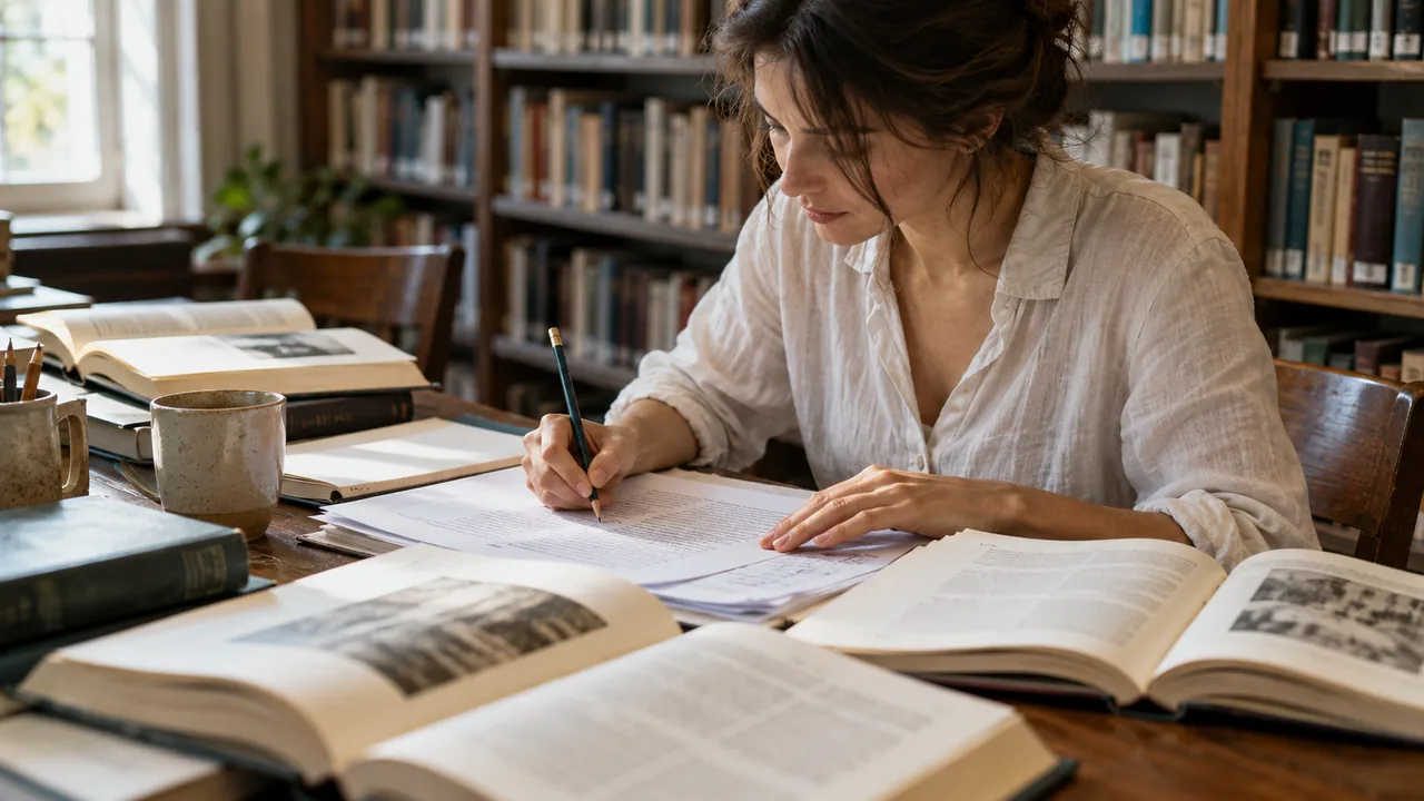 Redattore controlla fonti e annotazioni prima della pubblicazione di un articolo